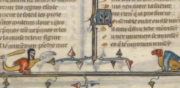 représentation de sexe dans un manuscrit du moyen âge